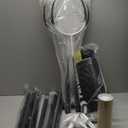 Badminton Set for Backyard, Portable Anti-Sag Badminton Net with 4 Badminton Rackets, 4 Nylon Shuttlecocks and Carry Bag, for Lawn Beach Family Games (Yellow)