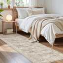 Soalmost Runner Rug 2x7 Washable Non-Slip Hallway Runner Rugs for Kitchen Bathroom Laundry Room Brown Vintage Floor Carpet Runners for Hallways Entryway