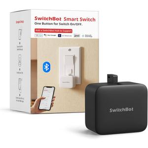 SwitchBot, smart switch button with timer app controlled wifi switch DIY tools (with a Hub compatible with Alexa, Google Home, IFTTT)