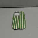 XQAGU for iPhone 14 Pro Max Case Striped Cute Aesthetic Stylish Trendy Wave Protective Phone Case Durable Shockproof-Green