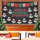 Snowman Bulletin Board Kit Christmas Classroom Decorations, Chillin with My Snowmies Winter Bulletin Board Christmas Bulletin Board Party Decorations