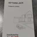Garvee 60" High Lift Farm Jack, 6600LBS/3 Ton Heavy Duty Ratcheting Utility Jack, Red Off-Road Bumper Lift Jack for Trucks Jeeps Tractors SUVs, All-Terrain Vehicle Rescue & Farm Equipment Lifting