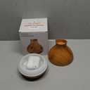 BZseed Aromatherapy Essential Oil Diffuser 550ml 12 Hours Wood Grain Aroma Diffuser with Timer Cool Mist Humidifier for Large Room, Home, Baby Bedroom, Waterless Auto Shut-off,7 Colors Lights Changing (Brown)