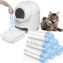 Lanswood 120 Pack Cat Litter Bags with Drawstring