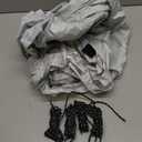 8x8FT Slant Leg Canopy Replacement Top, Wateproof Pop-Up Canopy Tent Cover with Ropes, Instant Canopy Top Easy-up Canopy Repalcement Cover for Garden Patio Camping (Silver White, 8 * 8FT)