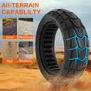 10x2.70-6.5 Scooter Solid Tire, 10 inch Airless Explosion-Proof Anti-Puncture Tire, 70/65-6.5 Scooter Solid Tyre for Speedway Dualtron Joyor Titan Segway Gotrax Electric Gas balance Scooter