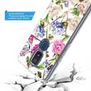 Cricket Icon 3 Case(3rd Version)/At&t Motivate 2 Case(2nd)/Cricket Splendor W/HD SCREEN PROTECTOR(2 PACK),Slim Anti-Scratch PC TPU Shockproof Cute Girl Women Protective Cover White Blue Black Marble