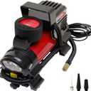 epauto 12V DC Portable Air Compressor Pump, Digital Tire Inflator (Red)
