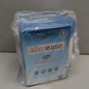 AllerEase Waterproof Mattress Protector Stain Protection King Particle Barrier Hot Water Washable Machine Washable Durable Zippered Knit Mattress Cover Stretch Corners (White)