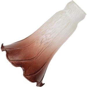 Bieye LS09 Lily Flower Blown Glass Lampshade (White Brown, Opening I.D. 1.26" x O.D. 1.5") Bieye LS09 Lily Flower Blown Glass Lampshade (White Brown, Opening I.D. 1.26" x O.D. 1.5")