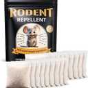 Rodent Repellent 18 Pouches, Mouse Repellent for Indoor & Outdoor Use, Peppermint Oil Mice Repellent Natural Moth Balls for Rodent for Home, Garage, RV & Garden