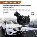 LK143 CV6Z2K005C Front Left(Driver Side) Wheel Bearing Hub&Steering Knuckle Assembly Fit for Ford Escape 2013 2014 2015 2016 2017 2018 2019CV6Z3K186B, GV6Z1104A