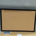 U Brands Cork Bulletin Board, 24'' x 36'', Black Wood Frame, 23" x 35"