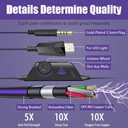 BENGOO G9000 Stereo Gaming Headset for PS5, PS4, PC, Xbox One Controller, Noise Cancelling Over Ear Headphones with Mic, LED Light, Bass Surround, Soft Memory Earmuffs - Purple