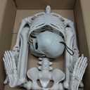 36" Halloween Skeleton Decoration, 3FT Full Body Skeleton with Movable Posable Joints for Halloween Decor Outdoor Haunted House Party