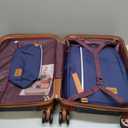 Carry On Luggage Set 22x14x9 Airline Approved Luggage Sets 3 Piece,Suitcases with Wheels,ABS Hard Case Luggage with TSA Lock Spinner Wheels(20 Inch,BP/TB)