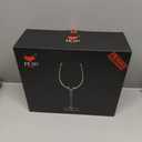 JBHO Hand Blown Italian Style Crystal White or Red Wine Glasses - Gift Packaging for Any Occasion - Lead-Free Premium Crystal Clear Glass - Set of 4-18 Ounce