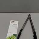 KitchenAid Silicone Tipped Stainless Steel Tongs, 12 Inch, Black (11.6 Inches)