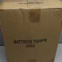 King Size Mattress Topper, Shredded Memory Foam Filling, with 1800 GSM Mattress Pad Cover, Soft Bed Topper for Back Pain, Comfy Plush Foam Filled Pillow Top, 78"x80"