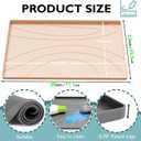 Under Sink Mat 28" x 22", Waterproof Silicone Cabinet Liner Tray, Leakproof Under Sink Organizer for Kitchen Bathroom, Non-Slip Shelf Protector, Oil-Resistant, Easy to Clean, Durable