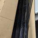 Tall Garden Animal Barrier Fence With Gate,40 in(H)27 in(L) 12 Panels Dog Digging Fence Barrier, Black Metal Temporary Fences, Reusable Defense Fencing For Outdoor Yard. Total 26.2 Ft Patented, Black 