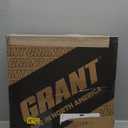 Steering Wheel, Performance and Race, 13-3/4 x 11-3/4 in Diameter, Oval, 3-Spoke, Black Leather Grip, Aluminum, Black Anodized, Each