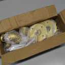 Industrial Gold Pipe Clothing Rack, Wall Ceiling Mounted Clothes Garment Rack 30'', Iron Golden Pipe Clothes Hanging Bar, Heavy Duty Metal Rod for Retail Display Closet Storage (29 inches)