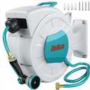 ENEACRO Retractable Garden Hose Reel with Wall Mount 1/2"×100ft with 10 Pattern Hose Nozzle, Brass Connector, Auto Rewind/Any Length Lock/ 180° Swivel Bracket, Ideal for Garden Watering