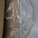 Vipmip Line Lamp Shades, 18" Top x 18" Bottom x 12" High, Assembly Required Large Drum Lampshade, Replacement Lamp Shades for Table Lamps, Floor Lamps, Spider Fitter, 
Beige Shade