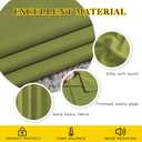 NICETOWN Bedroom Room Darkening Curtains and Drapes - Energy Smart Thermal Insulated Solid Grommet Room Darkening Draperies for Living Room (2 Panels, 66 inches x 72 inches, Fresh Green)