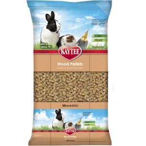 Kaytee Wood Pellets Pet Bird & Small Animal Litter for Ferrets, Guinea Pigs, Rats, Chinchillas, Hamsters, Gerbils, Rabbits, Mice, Hedgehogs and Dwarf Hamsters, 4.9 Liter, 8 Pound Bag (165 Fl Oz (Pack of 1))