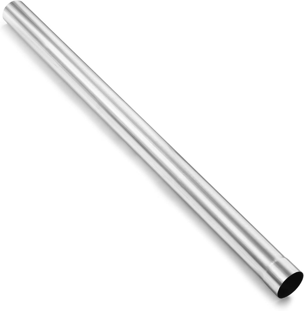 3 Inch Exhaust Pipe, 3'' Stainless Steel Straight DIY Custom Mandrel Exhaust Pipe, 48 Inch Length, 3'' OD Mandrel Straight Pipe