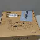 Zakkart SnugCloud Foldable Cat Window Perch (Cream White, L)