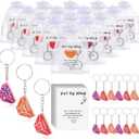 CPEGHDVM 54Pcs Positive Pants Keychain Funny Employee Christmas Gift with Positive Cards Organza Bags Thank You Gift for Staff Employee