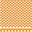 10 Pcs Orange Pom Pom Garland 5 Feet Marigold Garland for Decoration Ball Decor for Diwali Celebration Indian Weddings Birthday Day of The Dead Dia De Muertos Decor