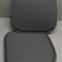 PAGGED Silver Grey Foam Seat Cushions Kitchen Chairs Pads for Dining Chairs 2 Pack Non Slip Patio Seat Cushions Washable U Shaped Soft Thick Large Metal Wooden Chair Cushions,17" x 15"