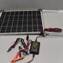 SUNAPEX 12V Solar Battery Charger: 25W Waterproof Solar Panel Kit- Aluminum Trickle Charger for Car Battery with MPPT Controller - Battery Tender Motorcycle Boat Marine RV Trailer Tractor Truck