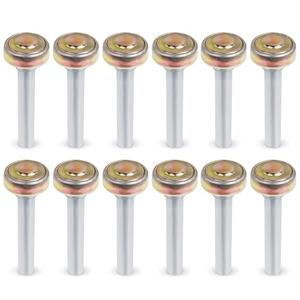 BlueStars 12 Pack Truck and Trailer Door Rollers Garage Door Rollers Hardware On Box Truck Rollup Door - Fit for 1" Track - 7/16'' Diameter x 2-3/4'' Long Rod
