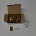 Mr.Pen  Binder Clips, Gold, Large (Pack of 12)