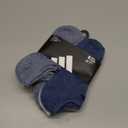 adidas Men's Athletic Cushioned 6-Pack No Show, Socks for Men (Large, Tech Indigo Blue/Grey/University Navy)