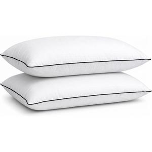 King Size Pillows Set of 2 – Bed Pillows for Sleeping, Down Alternative Pillows, Soft Yet Supportive, Maintains Loft, Hotel Quality, Machine Washable