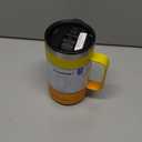 KXIAOCHEN 20oz Insulated Coffee Mug with Lid, Stainless Steel Coffee Cup, Double Wall Vacuum Coffee Tumbler with Handle, Premium Thermal Travel Coffee Mug (Mango Yellow)