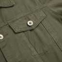 Denim Jeans Jackets For Slim Fit Destroyed Distressed Fashion Ripped Vintage Coat Jeans Jacket (Green, XXXL)