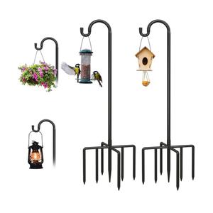 2 Pack Adjustable Metal Shepherd Hooks for Bird Feeder Outdoor
Heavy Duty Bird Feeder for Hanging Lantern, Hummingbird Feeder, Lightweight Plant, Wind Chime