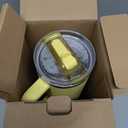 STANLEY Quencher ProTour Flip Straw Tumbler with Leakproof Lid | Built-In Straw & Handle | Cupholder Compatible for Travel | Insulated Stainless Steel Cup | BPA-Free (40 Ounces, Daffodil)