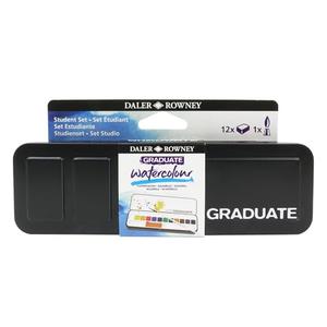 Daler-Rowney Graduate Watercolor Set, 12 Count, Assorted Colours