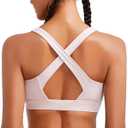 RUNNING GIRL High Impact Sports Bras for Women, High Support Running Strappy Women's Sports Bra with Sewn in Pads (XXL)
