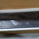 Solid Oak Wood Picture Ledge Shelf, 36 Inch, Black, Set of 2