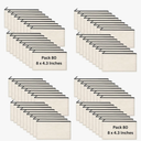 Blank Canvas Bag Zipper Pouch Makeup Bags Bulk - Multi-Purpose Canvas Pencil Pouch with Sturdy Zipper, Cosmetic Bag Travel Toiletry Bag for DIY Craft Projects (80, Beige, 8.3x4.7)