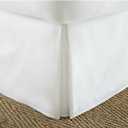 ienjoy Home, White Home Collection Premium Pleated Dust Ruffle Bed Skirt, Queen (IEH-BEDSKIRT-QUEEN-WHITE)